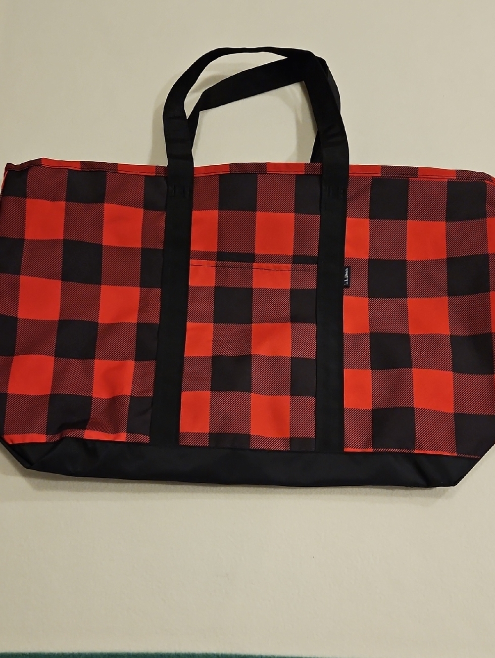 L.L. Bean Lightweight Everyday Buffalo Plaid Tote